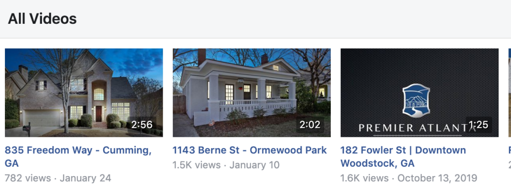 video home listings on facebook